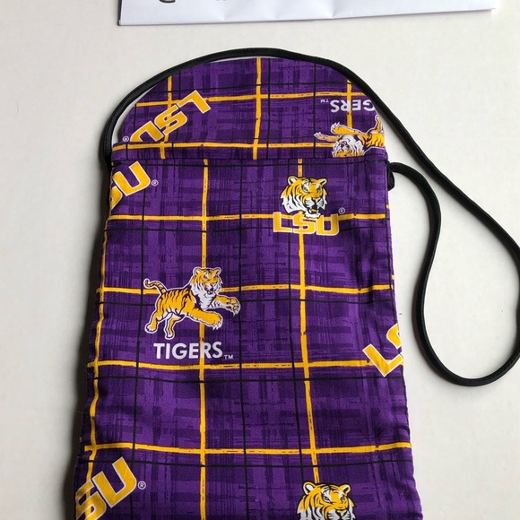 NWT LSU Canvas Purse with Black cord. - Picture 7 of 11
